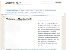 Tablet Screenshot of maestasmath.com